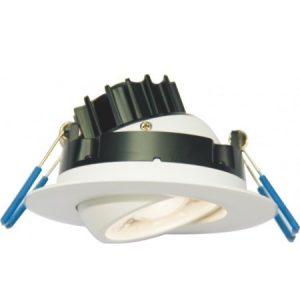3" Round Eyeball Gimbal 7.5W LED 2700K White 38° 580 lm Type IC Air-Tight Wet ES CRI 90+