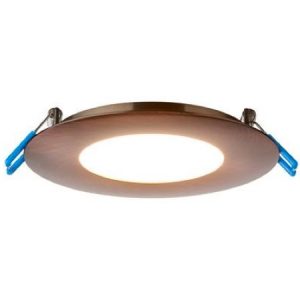 4" Round Ultimate 13.5W LED 2700K Brushed Copper 110° 750 lm Type IC Air-Tight Wet ES CRI 90+