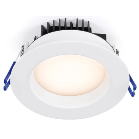 4" Round Regressed Plenum 14.5W LED 2700K White 95° 950 lm Type IC Air-Tight Wet ES CRI 90+