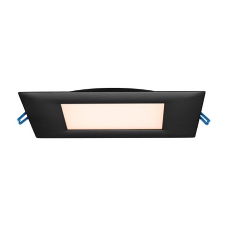 4" Square Super Thin 13.5W LED 2700K Black 110° 800 lm Type IC Air-Tight Wet ES CRI 80