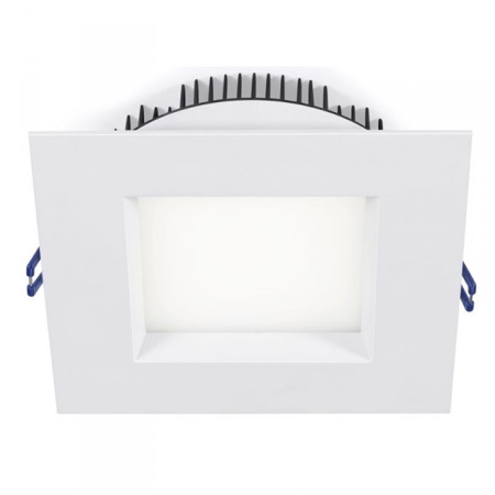 4" Square Regressed Plenum 14.5W LED 2700K White 95° 850 lm Type IC Air-Tight Wet ES CRI 90+