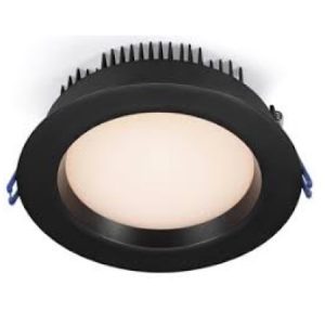 6" Round Regressed Plenum 17W LED 2700K Black 95° 1150 lm Type IC Air-Tight Wet ES CRI 90+