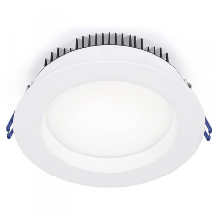 6" Round Regressed Plenum 17W LED 3000K White 95° 1200 lm Type IC Air-Tight Wet ES CRI 90+