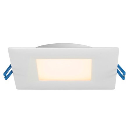 6" Square Super Thin 17W LED 2700K White 110° 1000 lm Type IC Air-Tight Wet ES CRI 80