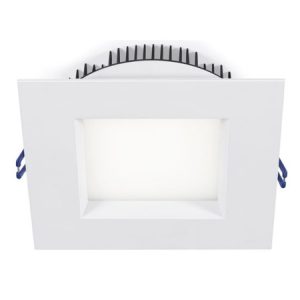6" Square Regressed Plenum 18W LED 2700K White 95° 1100 lm Type IC Air-Tight Wet ES CRI 90+