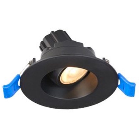 2" Round Regressed Gimbal 5W LED 2700K Black 24° 380 lm Type IC Air-Tight Wet CRI 90+