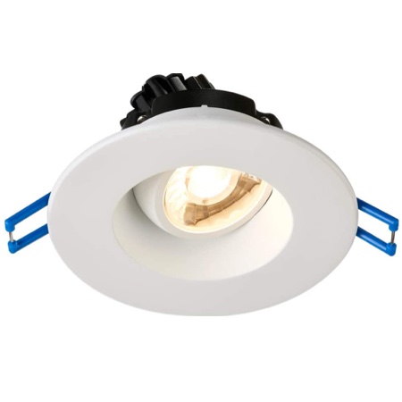 3" Round Regressed Gimbal 7.5W LED 5000K White 38° 650 lm Type IC Air-Tight Wet ES CRI 90+
