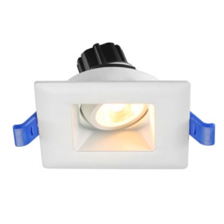 2" Square Regressed Gimbal 5W LED 3000K White 24° 400 lm Type IC Air-Tight Wet ES CRI 90+