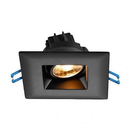 3" Square Regressed Gimbal 7.5W LED 5000K Black 15° 650 lm Type IC Air-Tight Wet ES CRI 90+