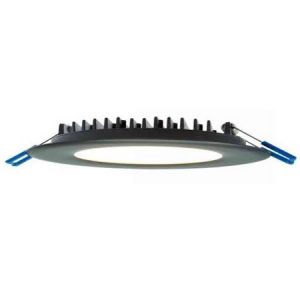 4" Round Slim 12W LED 3000K Black 110° 700 lm Type IC Air-Tight Damp CRI 80