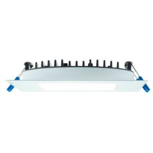 4" Square Slim 11W LED 3000K White 110° 700 lm Type IC Air-Tight Wet ES CRI 80