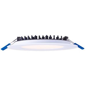 6" Round Slim 15W LED 3000K White 110° 850 lm Type IC Air-Tight Damp ES CRI 80