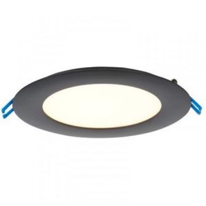 6" Round Super Thin Original 12W LED 3000K Black 110° 700 lm Type IC Air-Tight Wet ES CRI 80