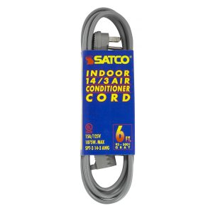 SATCO 6Ft Cord with Sleeve 1875W 125V