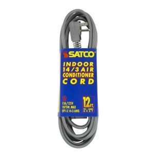 SATCO 12Ft Cord with Sleeve 1875W 125V