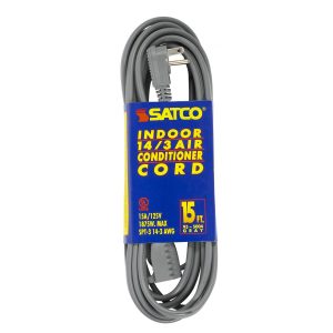 SATCO 15Ft Cord with Sleeve 1875W 125V
