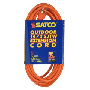 SATCO 25Ft Cord with Sleeve 1875W 125V