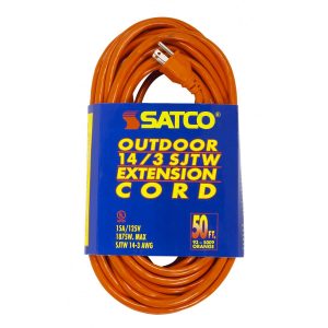 SATCO 50Ft Cord with Sleeve 1875W 125V