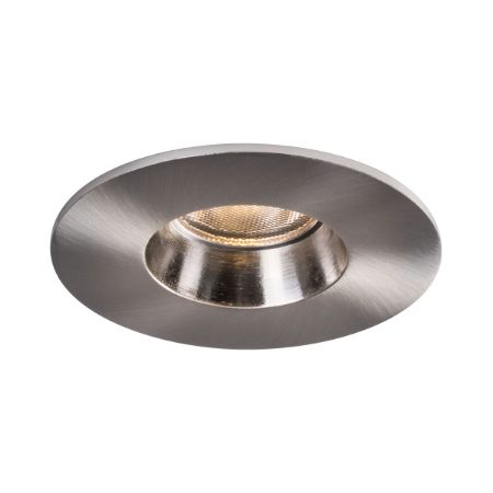 LITELINE 2" Luna Round 7W DTW IC Wet Location Dimmable Brushed Nickel