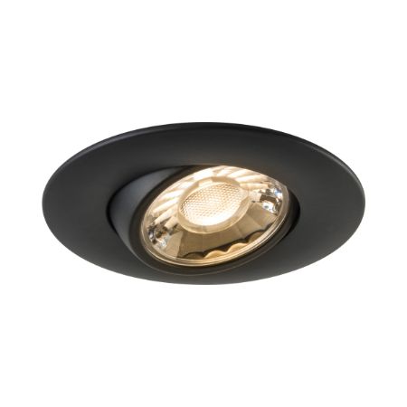 LITELINE 3" Luna Round 7W 570Lm 30,000K IC Wet Location Dimmable Black