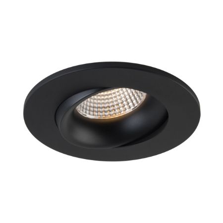 LITELINE 3.5" Luna Gimbal 12W 870Lm DTW IC Damp L Dimmable Black