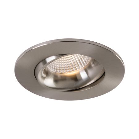 LITELINE 3.5" Luna Gimbal 12W 870Lm DTW IC Damp L Dimmable Brushed Nickel