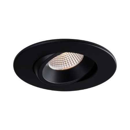 LITELINE 4" Luna Regressed 12W DWT IC Wet Location Dimmable Black