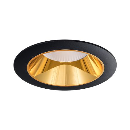 LITELINE 5", 6" Luna Round 17W 27,000-50,000K IC Wet Dimmable Black GoldBF
