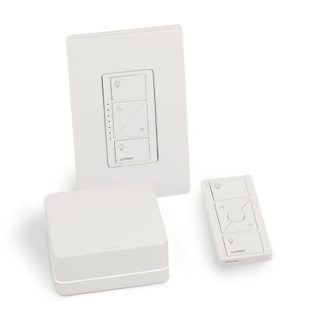 LUTRON Starter Kit with Smart Bridge PRO In-wall Dimmer (1) Claro Wallplates (1) Pico Remote (1) 150W CFL & LED 600W Inc/Hal 120V